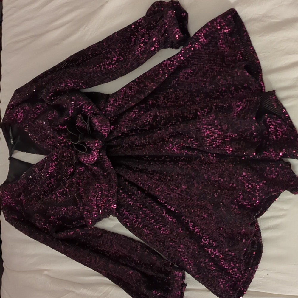 Zara Floral Sequin Jumpsuit